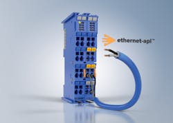 Beckhoff integrates Ethernet-APL technology with its ELX6233 EtherCAT terminal for process technology plants. Beckhoff integrates Ethernet-APL technology with its ELX6233 EtherCAT terminal for process technology plants.