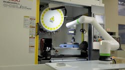 FANUC has used lights-out manufacturing techniques since 2001. By one estimate, FANUC uses robots to build robots at a rate of 50 in a 24-hour shift and can run untended for up to 30 days. FANUC has used lights-out manufacturing techniques since 2001. By one estimate, FANUC uses robots to build robots at a rate of 50 in a 24-hour shift and can run untended for up to 30 days.