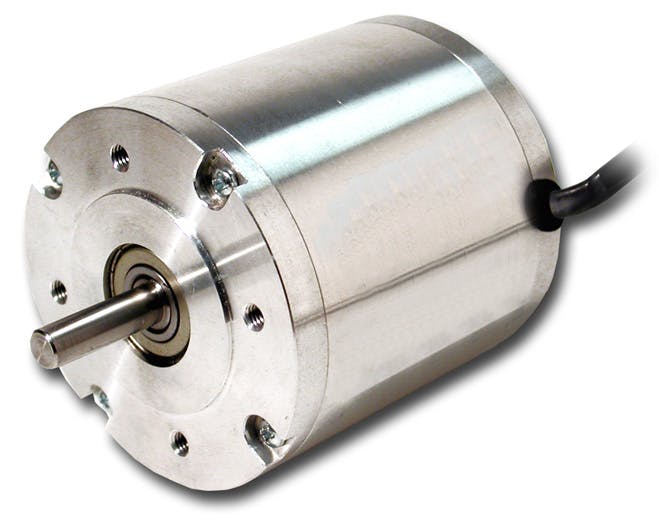 Silencer BN Series Brushless DC Motors from Moog Inc. are designed with options for electronic drives, encoders and gearheads, as well as Hall effect, resolver and sensorless feedback.