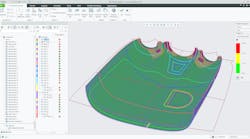 Creo enables you to simulate and analyze draping of plies and cores.