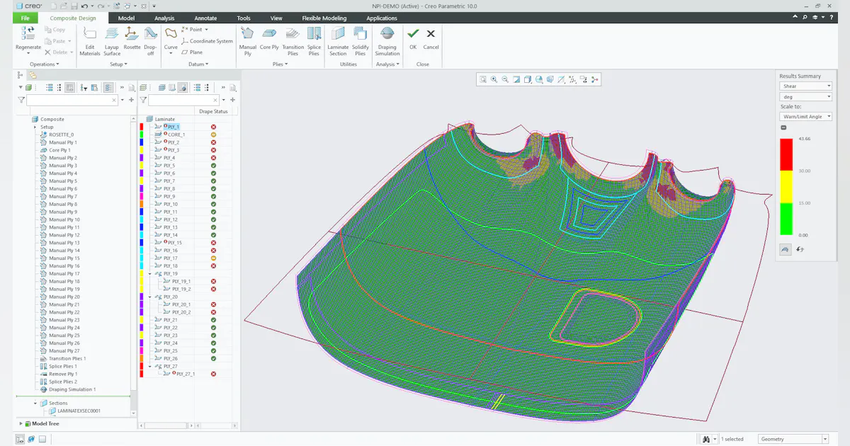 Cre Design PTC Creo, the Digital Thread and Composites-Based Products | Machine Design