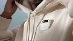 The Humane Ai Pin is a wearable device and software platform that harnesses artificial intelligence to allow users to access a host of capabilities, including search. The device is equipped with an ultra-wide RGB camera, depth sensor and motion sensors.