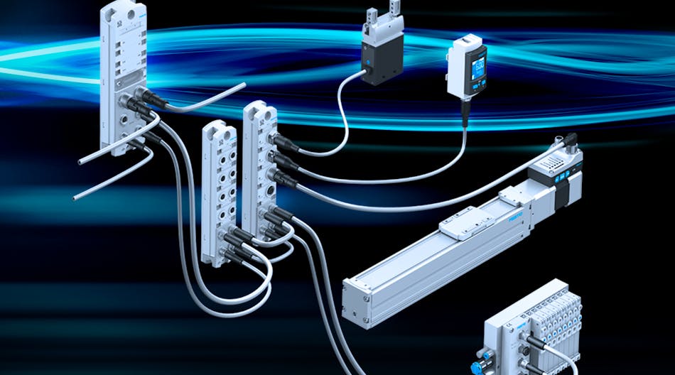 A notable feature of Festo&rsquo;s automation platform is its flexible topology. All the distributed and decentralized I/O are under a single IP address.