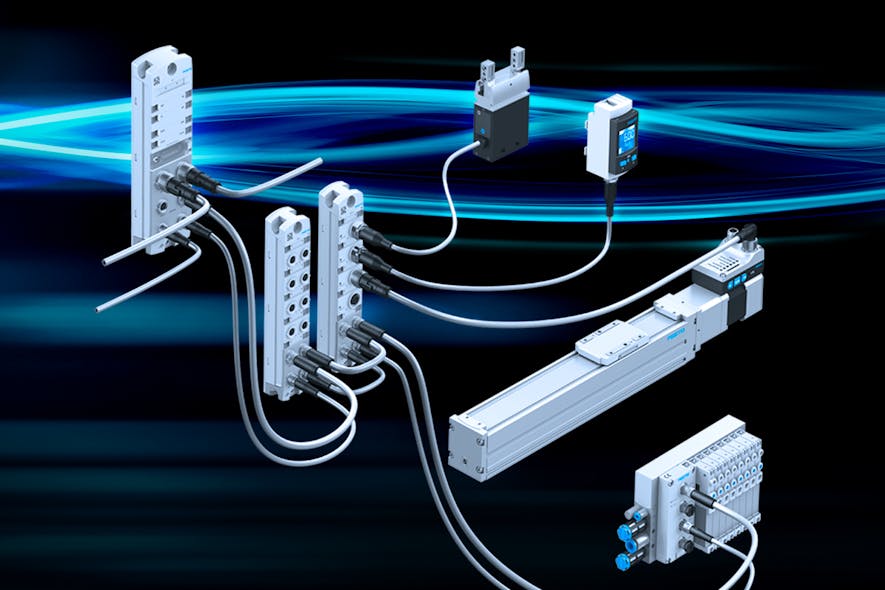 A notable feature of Festo&rsquo;s automation platform is its flexible topology. All the distributed and decentralized I/O are under a single IP address.