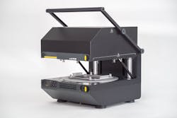 The machine’s reducing plate accessory simplifies material sourcing and testing by condensing the forming area down to a more widely available A4 or U.S. letter format and extends the range of thicknesses from as low as 0.1 mm to more than 5 mm. The machine’s reducing plate accessory simplifies material sourcing and testing by condensing the forming area down to a more widely available A4 or U.S. letter format and extends the range of thicknesses from as low as 0.1 mm to more than 5 mm.