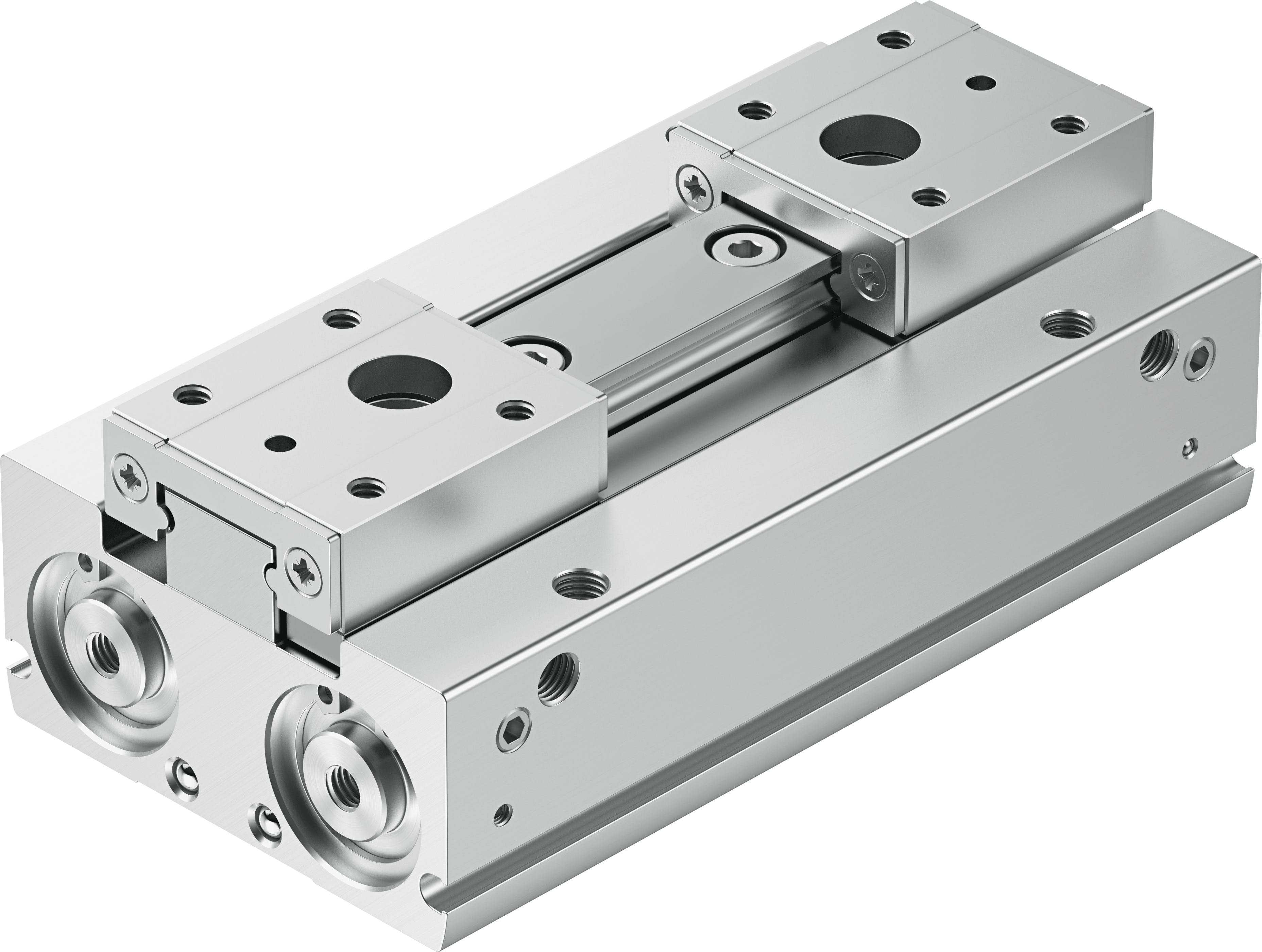 Twin piston rack-and-pinion motion and ball-bearing guides give HPPF parallel grippers high accuracy (&le; 0.03 mm to &le; 0.06 mm), high gripping power and maintenance-free long-service life.