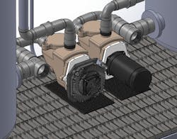 Comparing a conventionally installed motor (right) to a PCB Stator installation (left). Comparing a conventionally installed motor (right) to a PCB Stator installation (left).
