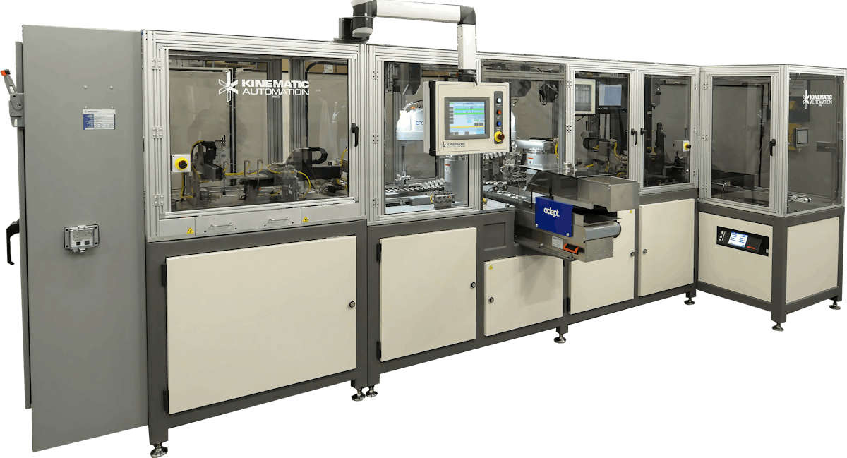 Ascential Medical &amp; Life Sciences recently acquired Kinematic, which is the brand represented by this fully automated manufacturing system.