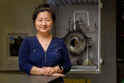 Li Qiao, a professor in Purdue University’s College of Engineering, is testing a Tesla valve-inspired design to improve the performance of rotating detonation engines. Li Qiao, a professor in Purdue University’s College of Engineering, is testing a Tesla valve-inspired design to improve the performance of rotating detonation engines.