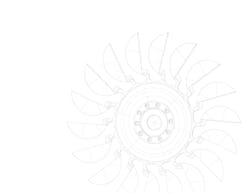 Wireframe shot of an impeller. Programming and machining in multiaxis provides a much simpler process. Wireframe shot of an impeller. Programming and machining in multiaxis provides a much simpler process.