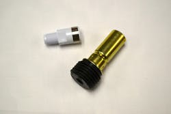 Using the two-shot process, plastic can be molded on the inner or outer diameter of the metal component. Using the two-shot process, plastic can be molded on the inner or outer diameter of the metal component.