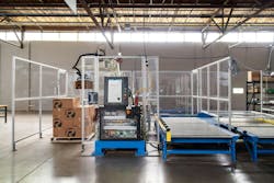 READY Cells: Palletizing is modular and customizable robotic palletizing cells for boxes, pails, bags, trays and display cases. Out of the box the system can support up to 30 packages per minute.