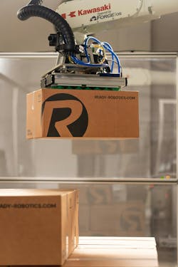 In this best practice design strategy, only a compressed air line, Ethernet cable and 24-volt power cable must be on the arm, which results in a clean install. In this best practice design strategy, only a compressed air line, Ethernet cable and 24-volt power cable must be on the arm, which results in a clean install.