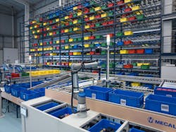 A new solution combining UR’s cobot arms with Siemens' SIMATIC Robot Pick AI software and Zivid's 3D sensors create a deep-learning picking solution for warehouse automation and intra-logistics fulfillment. A new solution combining UR’s cobot arms with Siemens' SIMATIC Robot Pick AI software and Zivid's 3D sensors create a deep-learning picking solution for warehouse automation and intra-logistics fulfillment.