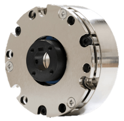 Spring-applied power-off brake like the MCNB-Z series pictured is designed for zero backlash and incorporates noise-dampening technology. Spring-applied power-off brake like the MCNB-Z series pictured is designed for zero backlash and incorporates noise-dampening technology.