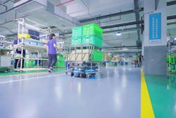 Runner (automated its internal transportation and material handling through XIAMEN) Corp., a player in China’s kitchen and sanitary ware industry, has a fleet of 12 AMRs, helping to create accurate, efficient and labor-free logistics processes. Runner (automated its internal transportation and material handling through XIAMEN) Corp., a player in China’s kitchen and sanitary ware industry, has a fleet of 12 AMRs, helping to create accurate, efficient and labor-free logistics processes.