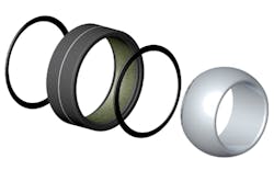 An SPB comprises three main components: outer ring, inner ring and, in self-lubricating models, a liner that resides between the two rings. Some SPBs can also be sealed on request. An SPB comprises three main components: outer ring, inner ring and, in self-lubricating models, a liner that resides between the two rings. Some SPBs can also be sealed on request.