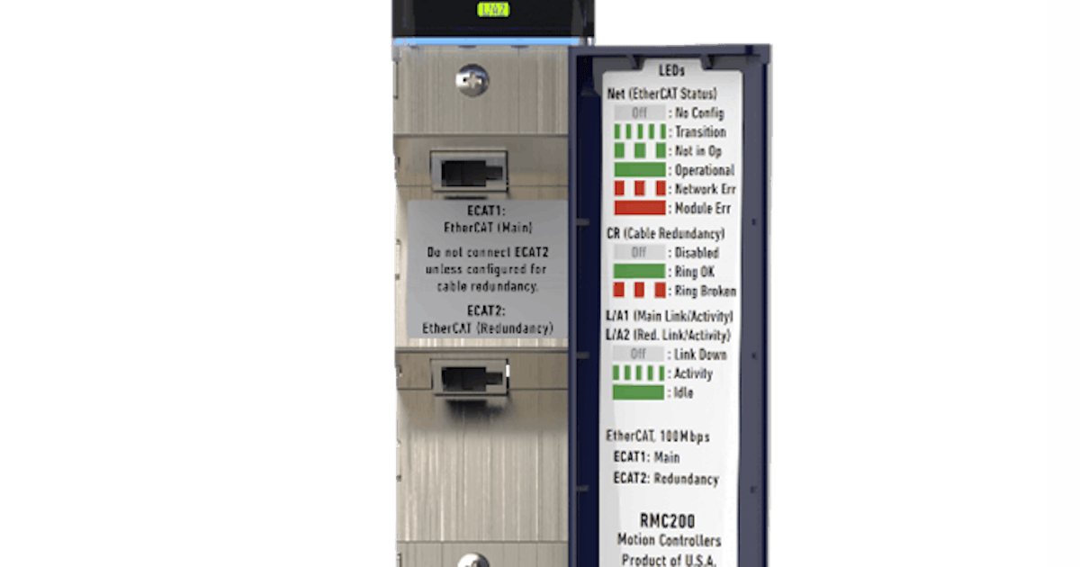 Delta Motion Offers EtherCAT Communication Module to RMC200 Motion ...