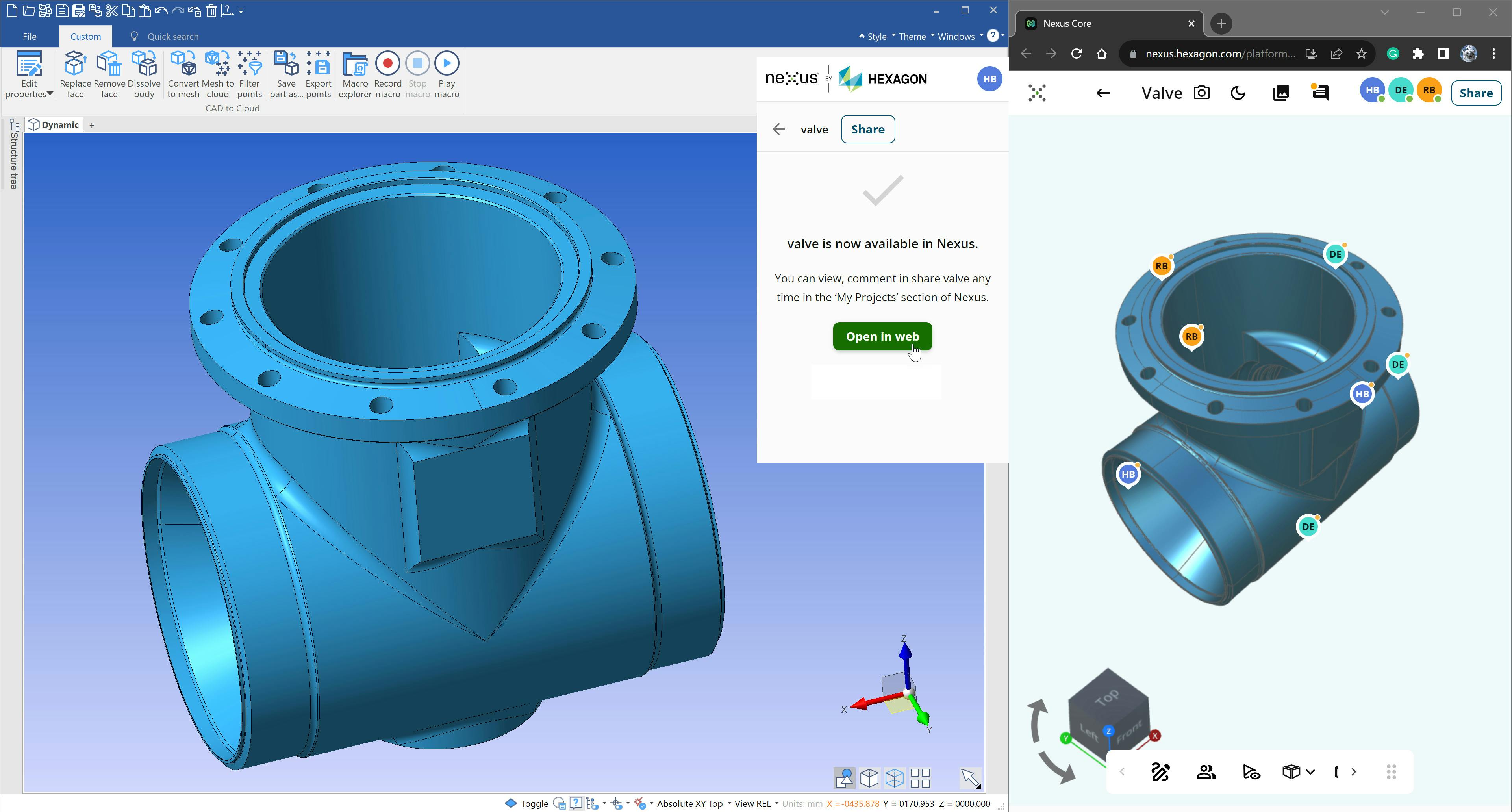 Collaborative design reviews in the cloud.