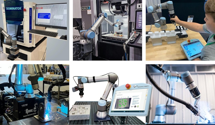 UR’s latest AI-powered machine tending solution enables dynamic path planning, ensuring the robot takes the most effective, collision-free paths with minimal user configuration.