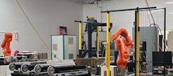 Skye Automation completed an automatically configured integration that includes an industrial robot. This setup has the potential to run 1,000 different configurations of the specified parts. Skye Automation completed an automatically configured integration that includes an industrial robot. This setup has the potential to run 1,000 different configurations of the specified parts.
