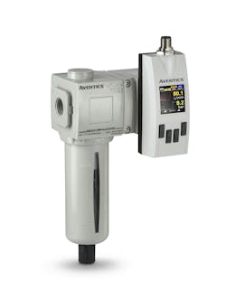 By monitoring air consumption in pneumatic systems, AVENTICS Series AF2 Flow Sensors enable rapid intervention if leaks occur. By monitoring air consumption in pneumatic systems, AVENTICS Series AF2 Flow Sensors enable rapid intervention if leaks occur.