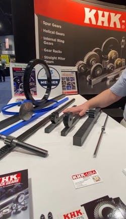 KHK’s metric gears made its rounds at trade shows this year. In addition to PACK EXPO 2024, KHK brought its line of products to Automate 2024 earlier this year. These gears are used in packaging and processing as well as other industrial automation applications. KHK’s metric gears made its rounds at trade shows this year. In addition to PACK EXPO 2024, KHK brought its line of products to Automate 2024 earlier this year. These gears are used in packaging and processing as well as other industrial automation applications.