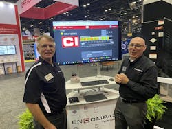 Mark Watson, product consultant, and Bryant Downey, software business unit leader, at Cincinnati Incorporated, explained to FABTECH attendees how the company is changing the way machines are managed to optimize efficiency. Mark Watson, product consultant, and Bryant Downey, software business unit leader, at Cincinnati Incorporated, explained to FABTECH attendees how the company is changing the way machines are managed to optimize efficiency.