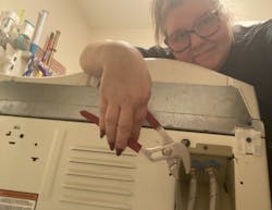 Moving my front-loader away from the wall one last time. Our new machines will be installed soon. Merry Christmas to me? Moving my front-loader away from the wall one last time. Our new machines will be installed soon. Merry Christmas to me?