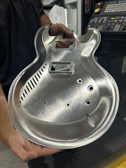 Here is one of just three main pieces in the design of the Zelinsky guitar project. Here is one of just three main pieces in the design of the Zelinsky guitar project.