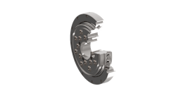 Cross roller bearings are typically used as the output bearing in rotary actuators. Cross roller bearings are typically used as the output bearing in rotary actuators.