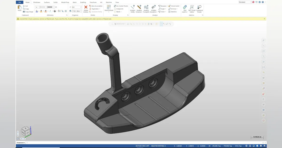 Cnc File Putter Closing the Manufacturing Loop (Part 1): How to Design a Golf Putter ...