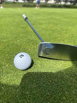 CCC’s putter goes through its final test on the golf course. CCC’s putter goes through its final test on the golf course.