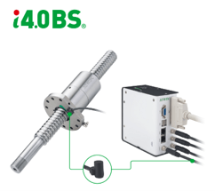 i4.0 BS or intelligent ball screws rely on sensors to process measurements (vibration and temperature) locally from an edge computing module (ECM). Signals can be sent to the machine’s PLC or viewed by APPs for remote monitoring connected to multiple devices. i4.0 BS or intelligent ball screws rely on sensors to process measurements (vibration and temperature) locally from an edge computing module (ECM). Signals can be sent to the machine’s PLC or viewed by APPs for remote monitoring connected to multiple devices.