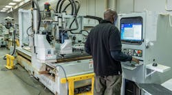 A CNC router operator uses Kinetics on his machine’s screen. Getting used to new screens when implementing cloud-based ERP was one of the most challenging parts of the process, according to De Anna Mirzadegan, vice president of operations at McNeal Enterprises Inc. A CNC router operator uses Kinetics on his machine’s screen. Getting used to new screens when implementing cloud-based ERP was one of the most challenging parts of the process, according to De Anna Mirzadegan, vice president of operations at McNeal Enterprises Inc.