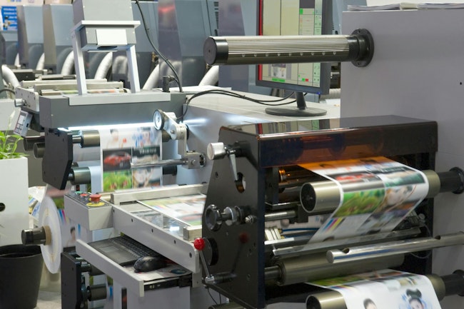 Photo of a printing machine