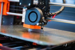 3D printer in operation 3D printer in operation