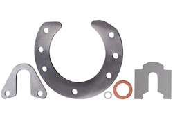 Precision shims, either edge-bonded or laminated, can be made with profiles that match their mating components in the final assembly. Precision shims, either edge-bonded or laminated, can be made with profiles that match their mating components in the final assembly.