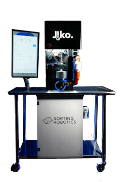 The JIKO robot infuses pre-rolls automatically. The machine uses a specially engineered end effector that allows for careful handling of pre-rolls to prevent contamination. The JIKO robot infuses pre-rolls automatically. The machine uses a specially engineered end effector that allows for careful handling of pre-rolls to prevent contamination.