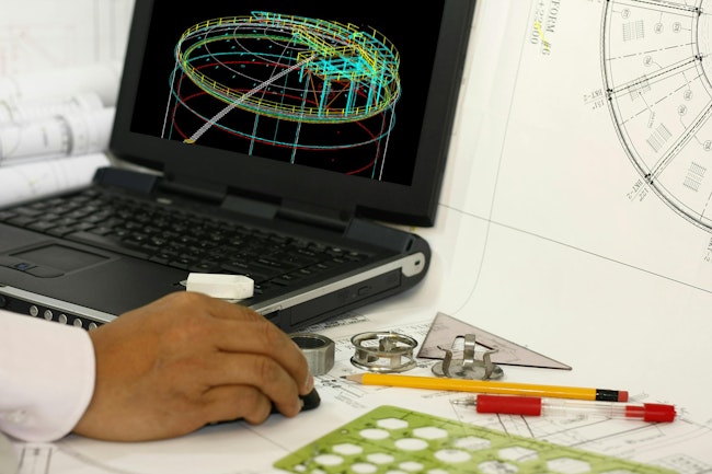 Drafting of tank - engineering for oil and gas industry