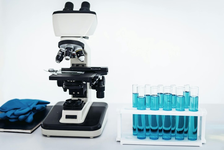 Laboratory microscope and lab equipment tools