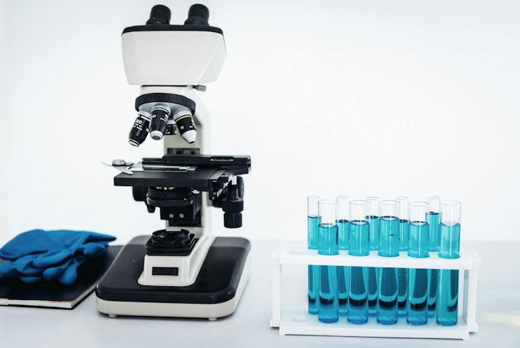 Laboratory microscope and lab equipment tools