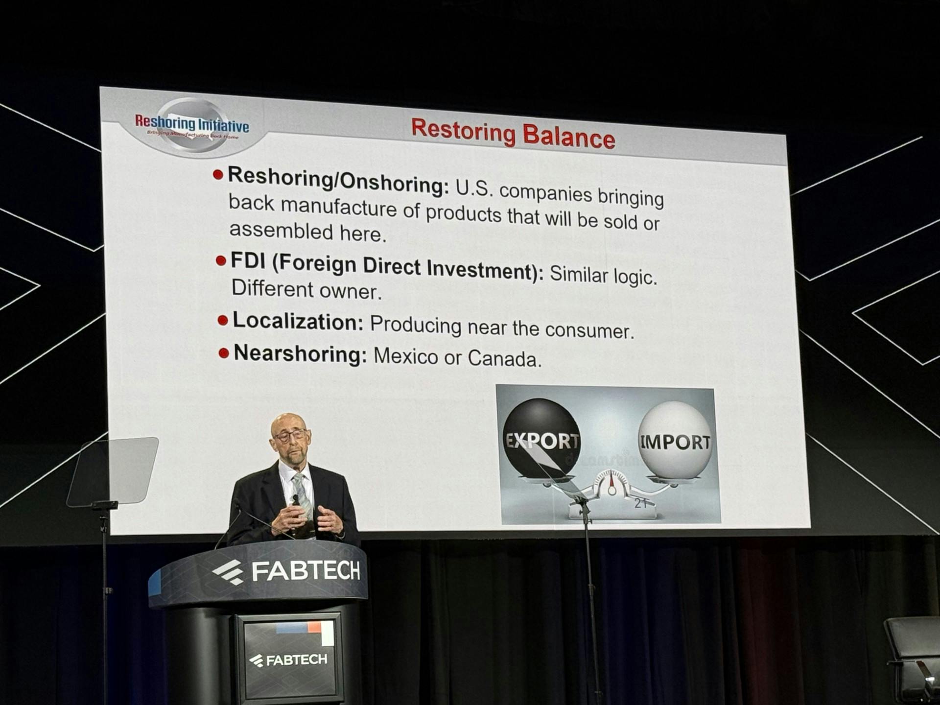 Harry Moser presenting