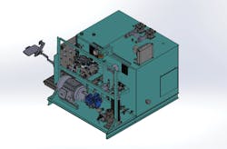 Standard hydraulic power unit schematic Standard hydraulic power unit schematic