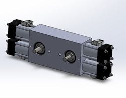 A22 dual-pinion rotary actuator A22 dual-pinion rotary actuator
