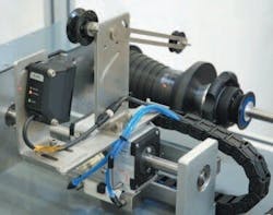 Custom system for reciprocating motion to wind-unwind fiber optic cable Custom system for reciprocating motion to wind-unwind fiber optic cable