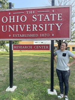Christine Rice strikes a pose at OSU Christine Rice strikes a pose at OSU