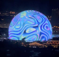 While in attendance at Hexagon Live, the author snapped a quick photo of the MSG Sphere in its full glory. While in attendance at Hexagon Live, the author snapped a quick photo of the MSG Sphere in its full glory.