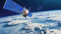 Weather satellite orbiting Earth, Weather satellite orbiting Earth,