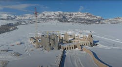 The Carmelite sanctuary rising above the Wyoming mountains. The Carmelite sanctuary rising above the Wyoming mountains.